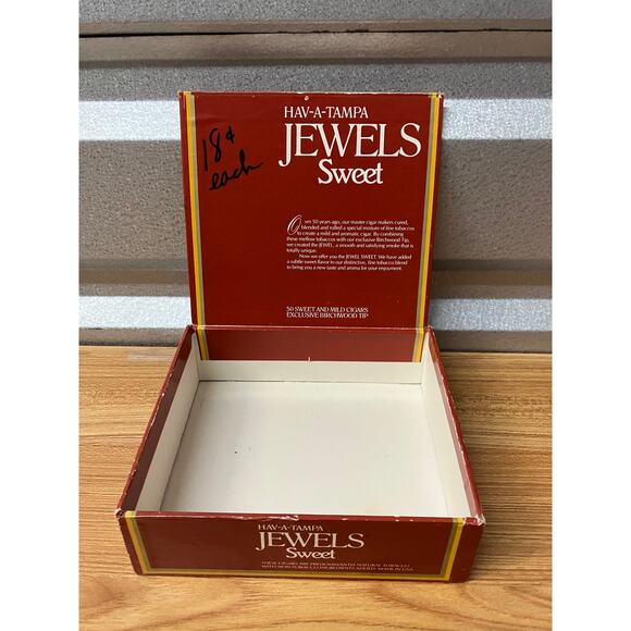 Vintage Hav-A-Tampa Jewels Sweet Empty Cigar Box Tampa Florida Collectible - Picture 2 of 6